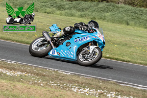 Christian Elkin motorcycle racing at Kirkistown Circuit