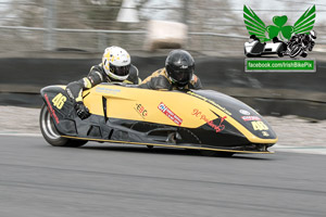 Mark Gash sidecar racing at Bishopscourt Circuit