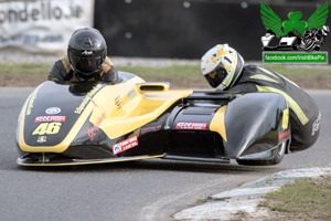 Mark Gash sidecar racing at Bishopscourt Circuit