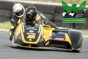 Mark Gash sidecar racing at Bishopscourt Circuit