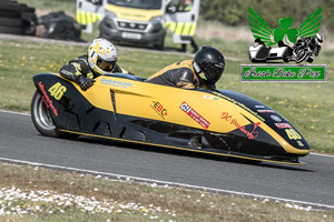 Mark Gash sidecar racing at Kirkistown Circuit