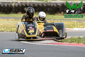 Mark Gash sidecar racing at Bishopscourt Circuit