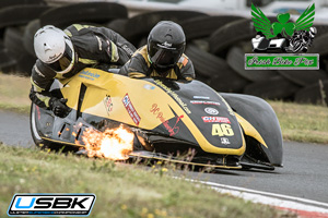 Mark Gash sidecar racing at Bishopscourt Circuit