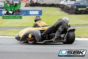 Mark Gash sidecar racing at Bishopscourt Circuit