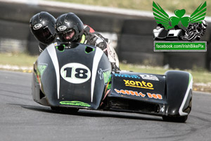 Liam Gordon sidecar racing at Bishopscourt Circuit