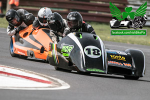 Liam Gordon sidecar racing at Bishopscourt Circuit