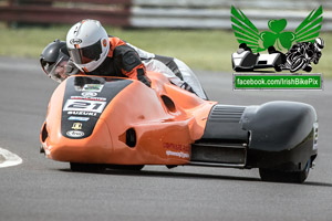 Stuart Halliday sidecar racing at Bishopscourt Circuit