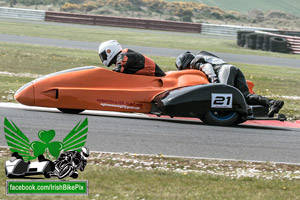 Stuart Halliday sidecar racing at Bishopscourt Circuit