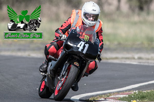 Frances Hyndman motorcycle racing at Kirkistown Race Circuit