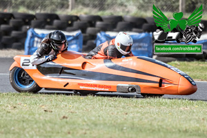 Eugene Kettle sidecar racing at Kirkistown Circuit