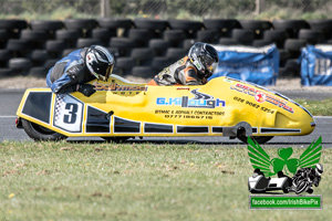 Scobby Killough sidecar racing at Kirkistown Circuit