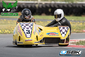 Scobby Killough sidecar racing at Mondello Park