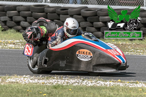 Greg Lambert sidecar racing at Kirkistown Circuit