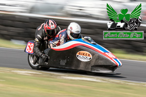 Greg Lambert sidecar racing at Kirkistown Circuit