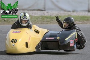 Derek Lynch sidecar racing at Mondello Park