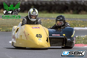 Derek Lynch sidecar racing at Bishopscourt Circuit