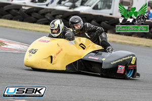 Derek Lynch sidecar racing at Bishopscourt Circuit