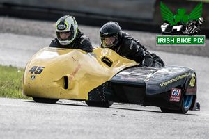 Derek Lynch sidecar racing at Mondello Park