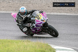 Nicole Lynch motorcycle racing at Mondello Park