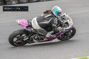 Nicole Lynch motorcycle racing at Mondello Park