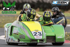 Ben McBride sidecar racing at Bishopscourt Circuit