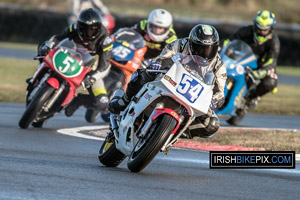 Johnny McCay motorcycle racing at the Sunflower Trophy, Bishopscourt Circuit