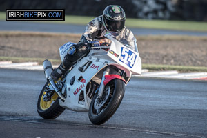 Johnny McCay motorcycle racing at the Sunflower Trophy, Bishopscourt Circuit