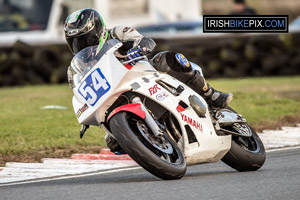 Johnny McCay motorcycle racing at the Sunflower Trophy, Bishopscourt Circuit