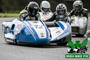 Micky McDermott sidecar racing at Mondello Park