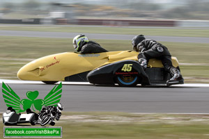 Anto McDonnell sidecar racing at Bishopscourt Circuit