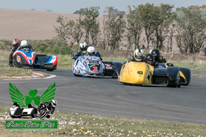 Anto McDonnell sidecar racing at Kirkistown Circuit