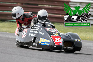 Eamon Mulholland sidecar racing at Bishopscourt Circuit