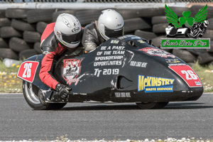 Eamon Mulholland sidecar racing at Kirkistown Circuit