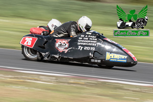 Eamon Mulholland sidecar racing at Kirkistown Circuit