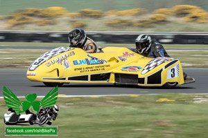 Simon Mythen sidecar racing at Bishopscourt Circuit