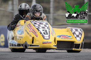 Simon Mythen sidecar racing at Mondello Park