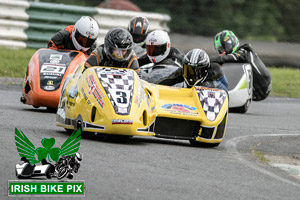 Simon Mythen sidecar racing at Mondello Park