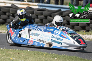 Peter O'Neill sidecar racing at Kirkistown Circuit