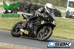 David Press motorcycle racing at Kirkistown Circuit