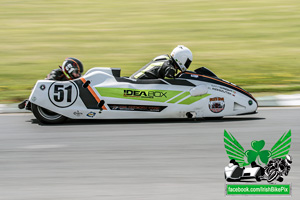 Daniel Rzeszutek sidecar racing at Mondello Park