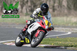 John Shields motorcycle racing at Kirkistown Circuit