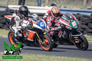 Katerina Sourkova motorcycle racing at Kirkistown Circuit