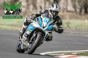 Jack Waring motorcycle racing at Kirkistown Circuit